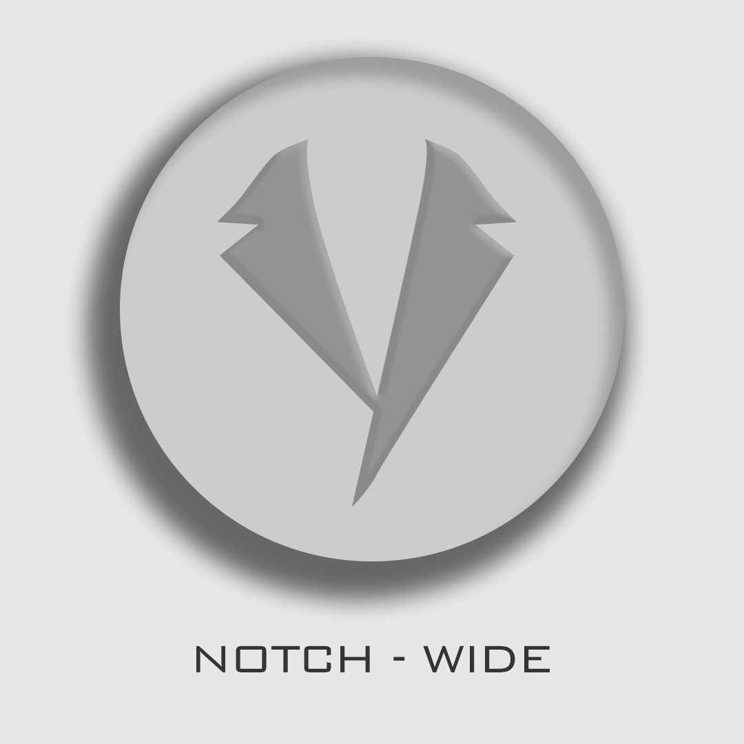 Notched Lapel Wide