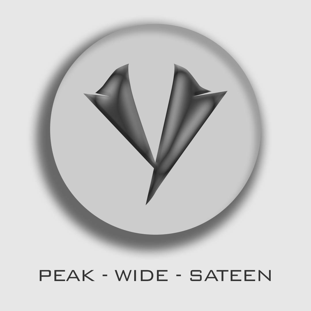 Peak Lapel Wide Sateen