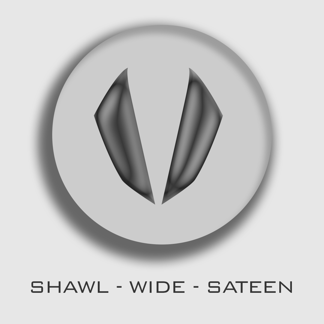 Shawl Lapel Wide Sateen